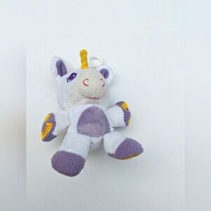 Wuggle Pets Stuffed Animal Unicorn White Purple Yellow